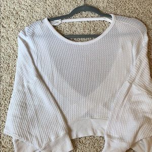 Open back sweater